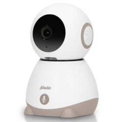 Wifi babyfoon met op afstand beweegbare camera Alecto Wit-Taupe